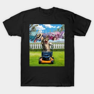 Cat Mowing T-Shirt